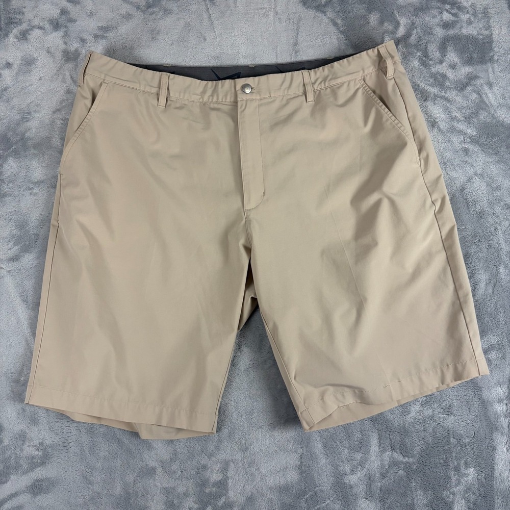 TGW Tiger Woods Golf Shorts Size 42 Performance Prep Stretchy Waist Beige Active